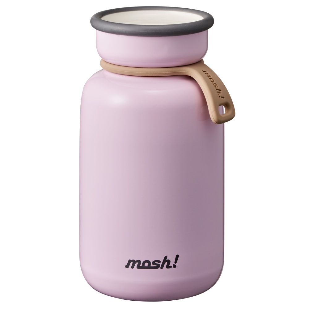 Nerūdijančio plieno retro stiliaus termosinė gertuvė „Mosh ! BOTTLE LATTE”, 330 ml Peach
