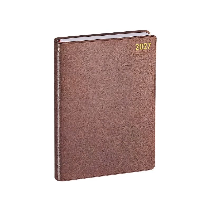 Japoniškas kišeninis darbo kalendorius 2027 "Planning Diary Royal", rudas P-600-27
