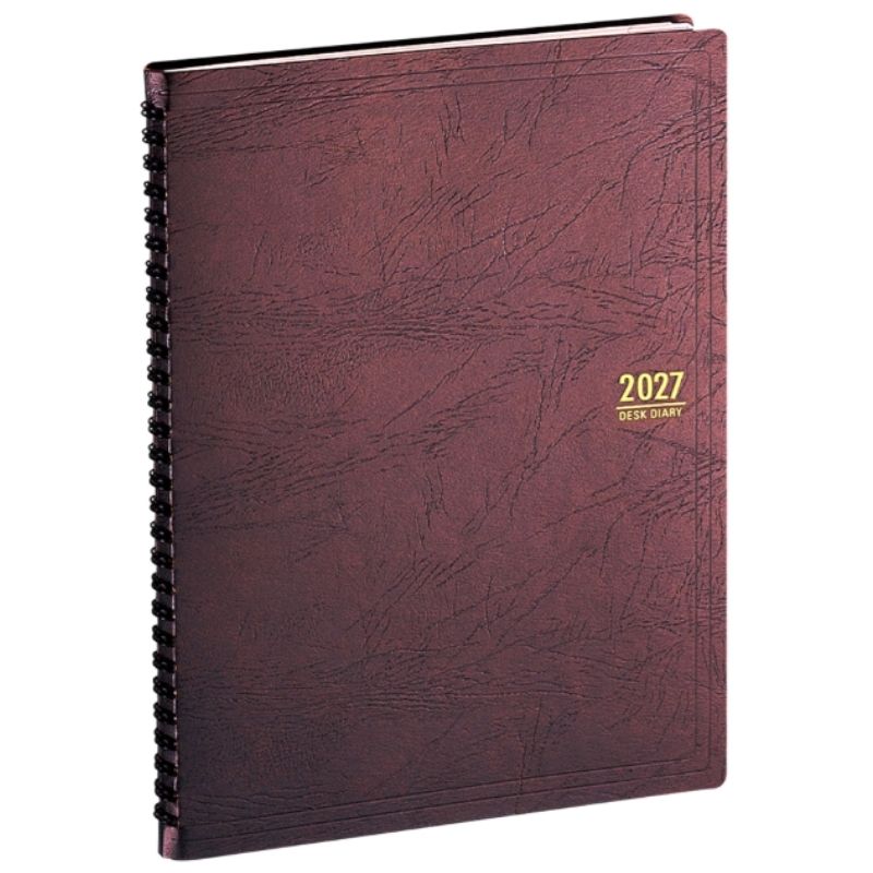 Japoniškas spiralinis darbo kalendorius 2027 „Planning Diary Serious“ B5, rudas PD-1200-27