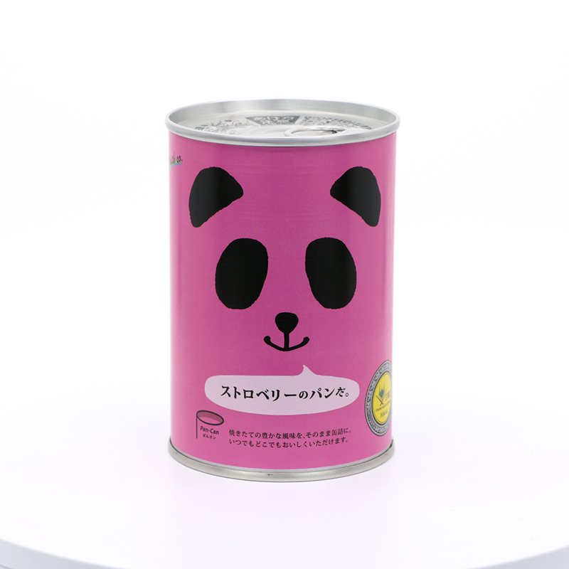Japoniška puri „Pan-da“ bandelė braškių skonio, 100g 83432