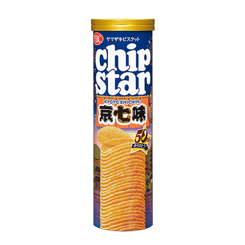 YBC Chip Star Kyoto Shichimi Togarashi bulvių traškučiai, 105 g